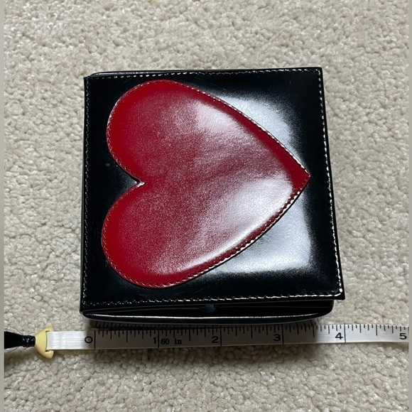 Moschino Vintage Leather Coin Pouch - Black Wallet - Picture 8 of 9